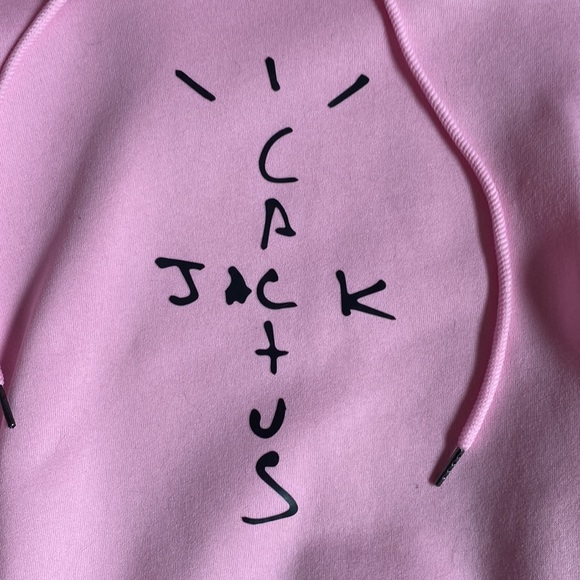 Pink Cactus Jack hoodie - Picture 2 of 2
